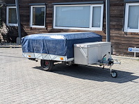 Retro vouw (klap) caravan, rapido , confort, wit, jaren 70