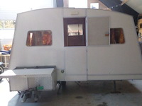 Retro vouw (klap) caravan, rapido , confort, wit, jaren 70 - afbeelding 22 van  30