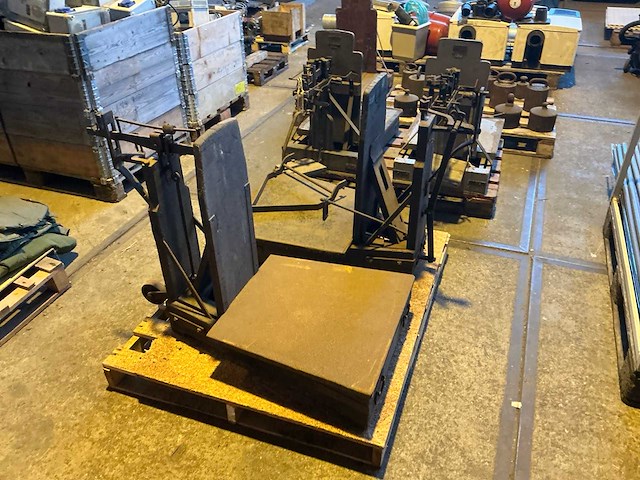 Retro weegschaal met gewichten (5x) - afbeelding 10 van  12