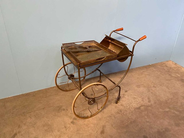 Retro wijn en drank trolley - afbeelding 2 van  5