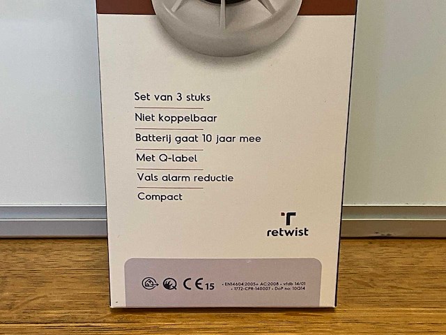 Retwist smoke b rookmelder set van 3 (10x) - afbeelding 5 van  8