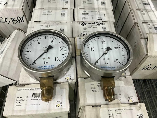 Revin brielle partij manometer (circa 130 stuks) - afbeelding 2 van  5