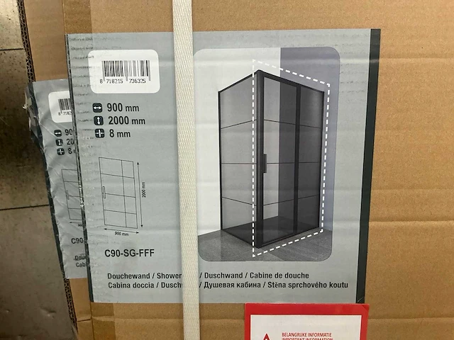 Revital 2120-120sg-fff douchecabine 120x90cm - afbeelding 2 van  6