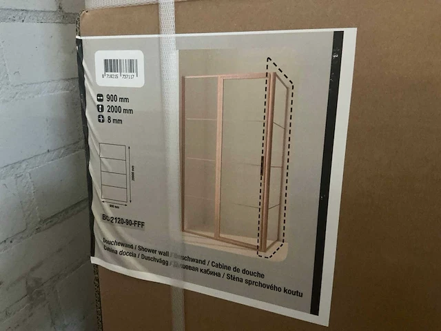 Revital bc-c90-fff douchecabine 90x90cm - afbeelding 1 van  3