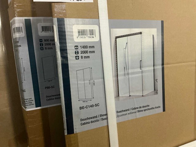 Revital be-c140-sc douchecabine 140x80cm - afbeelding 3 van  3