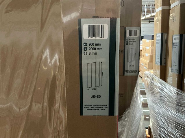 Revital l90- sd douche schuifdeur 3-delig - afbeelding 3 van  3