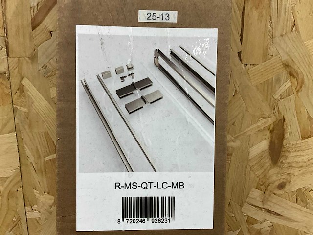 Revital montageset tira linea + cuadra matt brushed - afbeelding 1 van  3