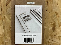 Revital montageset tira linea + cuadra matt brushed - afbeelding 1 van  3