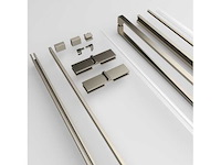 Revital montageset tira linea + cuadra matt brushed - afbeelding 2 van  3