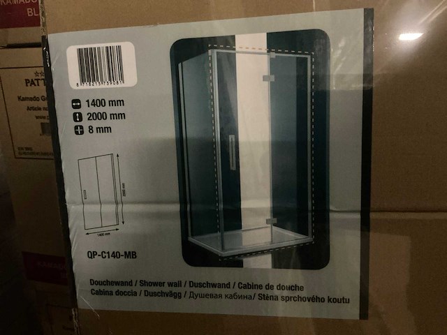 Revital qp-c140-mb douche nisdeur - afbeelding 6 van  6