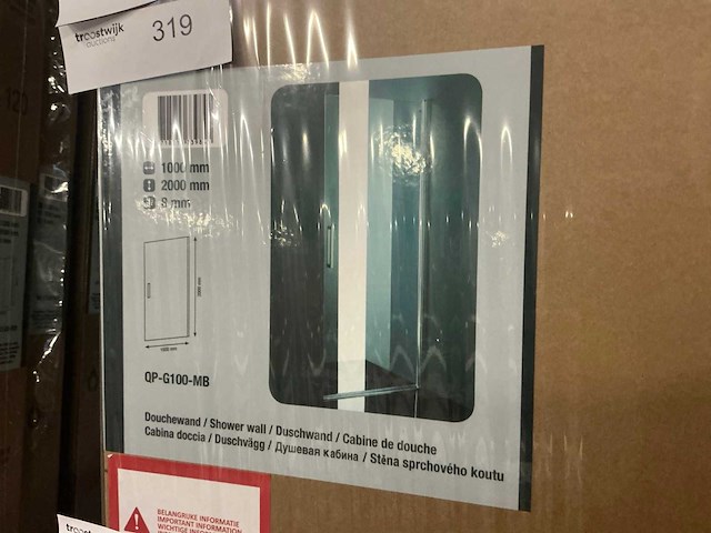 Revital qp-g100-mb douche nisdeur - afbeelding 2 van  3