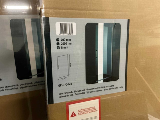 Revital qp-g70-mb nisdeur 70cm - afbeelding 2 van  2