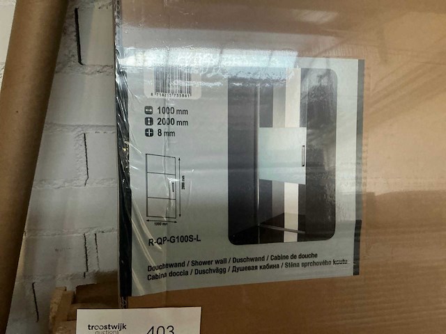 Revital r-qp-g100s-l douchedeur 100cm - afbeelding 3 van  3