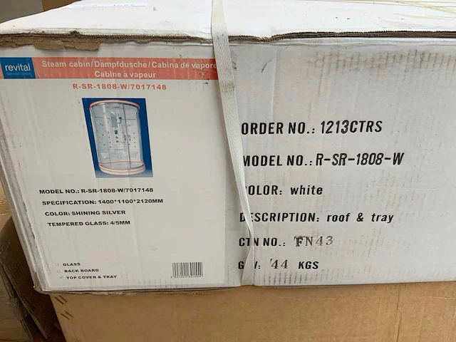 Revital r-sr-1808-w douchecabine bodem en dak (2x) - afbeelding 2 van  3