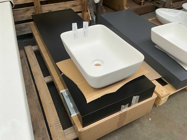 Revital wastafelmeubel met waskom 140cm - afbeelding 2 van  5