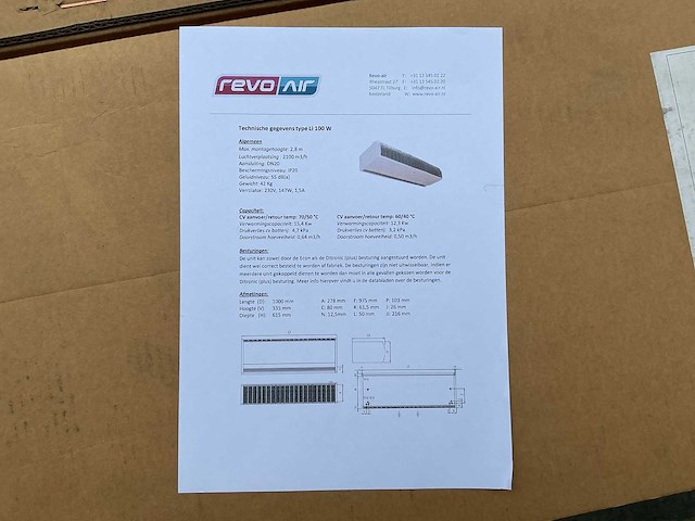 Revo-air li light 200w en li 100w luchtgordijn (2x) - afbeelding 19 van  20