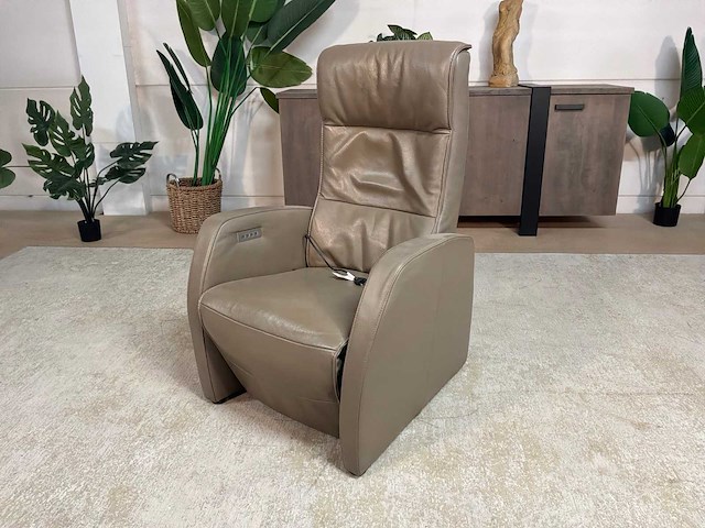 Revo electrische leren relax fauteuil - afbeelding 2 van  8