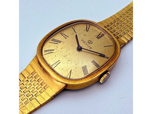 Revue thommen horloge met goudkeurmerk - afbeelding 1 van  8