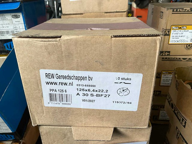 Rew 125 x 6,4 x 22,2 slijpschijf (7x10stuks) - afbeelding 1 van  2