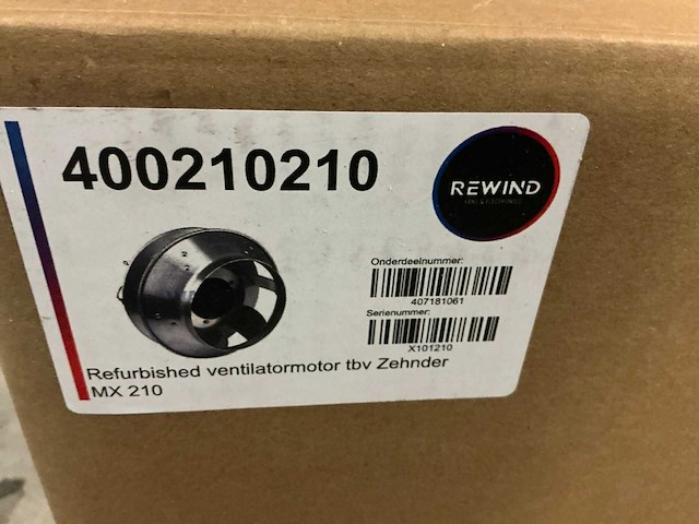 Rewind mx 210 ventilatormotor - afbeelding 1 van  1