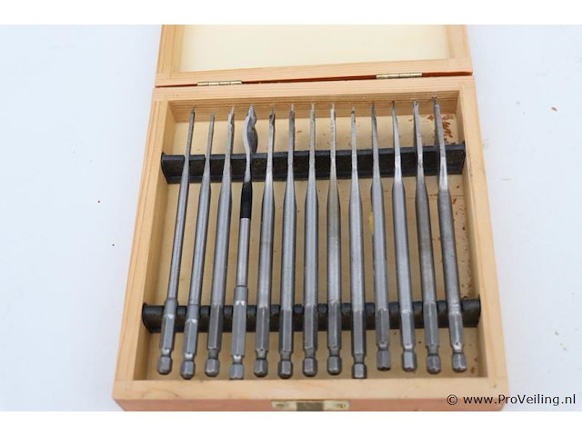 Rex speedborenset in houten opbergkist - afbeelding 2 van  5