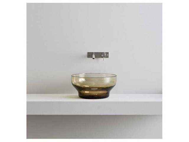 Rexa design murano bronz v30 rectangular countertepop sink with overflow - afbeelding 2 van  6