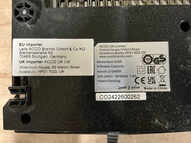 Rexel momentum x406 papiervernietiger - afbeelding 6 van  7