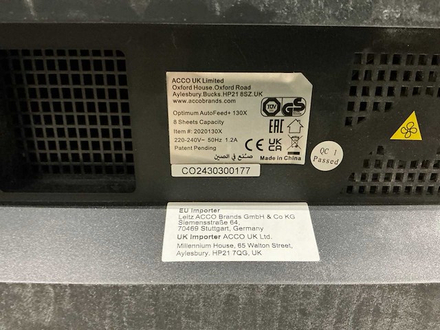 Rexel optimum autofeed+ 130x papier shredder - afbeelding 8 van  8