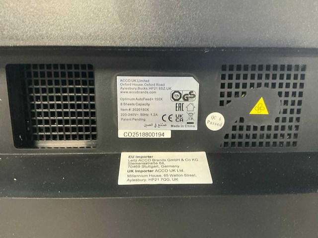 Rexel optimum autofeed + 150x papier shredder - afbeelding 6 van  7