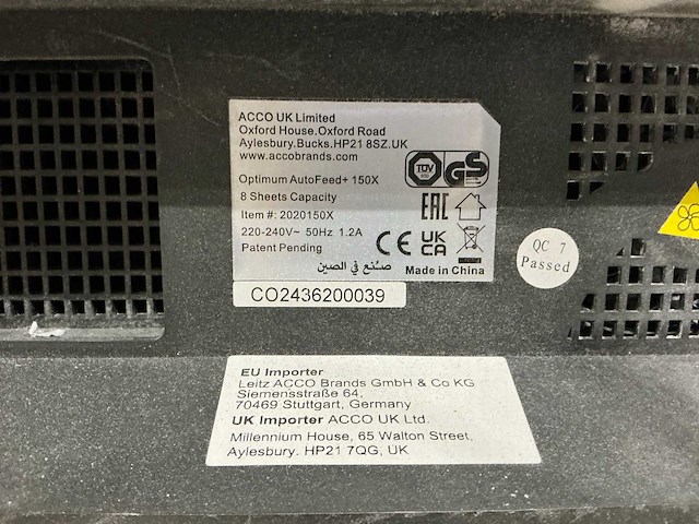 Rexel optimum autofeed+ 150x papierversnipperaar - afbeelding 7 van  7
