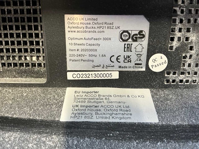 Rexel optimum autofeed+ 300x papierversnipperaar - afbeelding 7 van  7