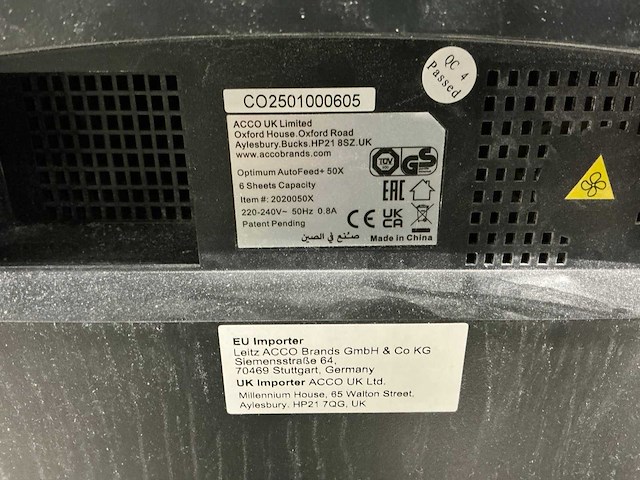 Rexel optimum autofeed+ 50x papier shredder - afbeelding 6 van  6