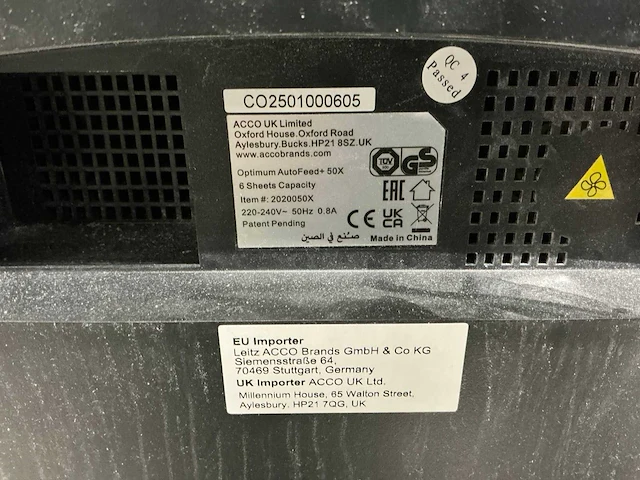 Rexel optimum autofeed+ 50x papier shredder - afbeelding 6 van  6