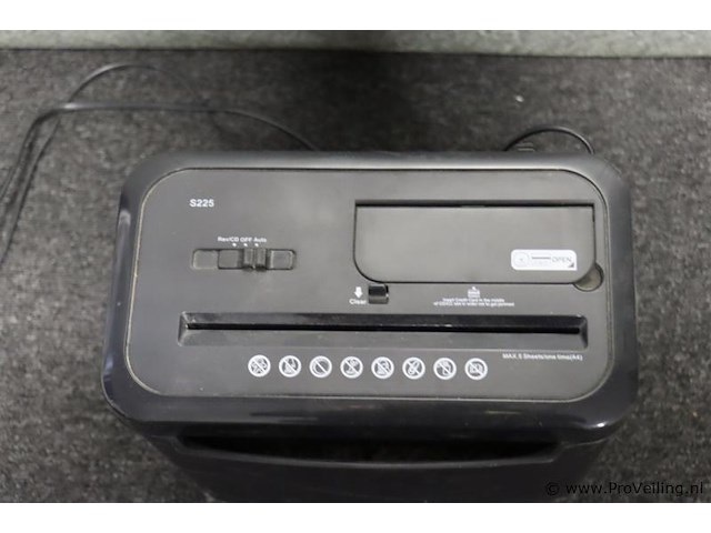 Rexel papiervernietiger s225 - afbeelding 2 van  3