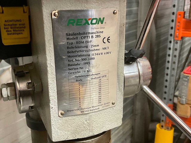 Rexon rdm 150f kolomboormachine - afbeelding 4 van  4