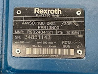 Rexroth - a4vso 180 drg - hydraulische pompen piston pump (4x) - afbeelding 3 van  8