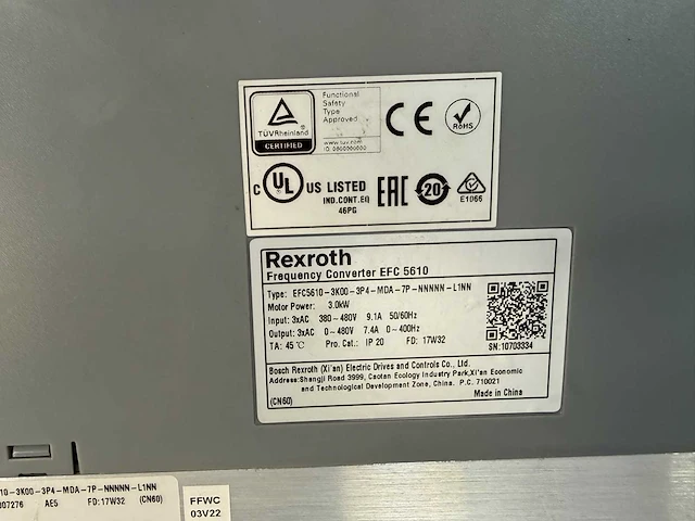 Rexroth - efc510 - frequentieregelaar - afbeelding 7 van  11