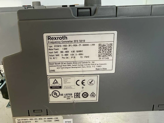 Rexroth - efc510 - frequentieregelaar - afbeelding 10 van  11