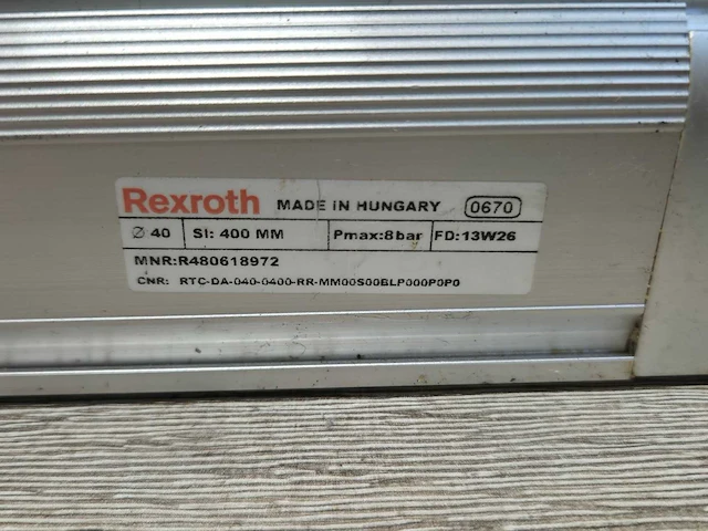 Rexroth - pneumatische actuator (2x) - afbeelding 1 van  4