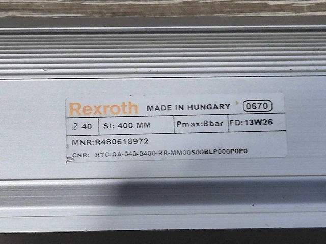 Rexroth - pneumatische cilinder actuator - afbeelding 1 van  4