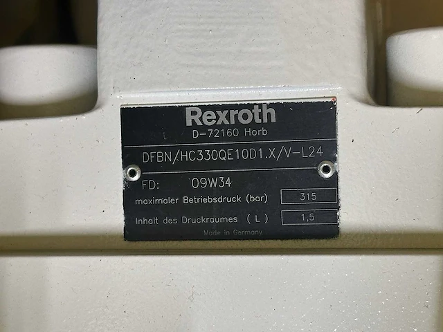 Rexroth - r902451938 - pl a4csg 500 epg/30r-vzh35k334m - hydraulische axiale pomp met regelblok en drukaccumulator - afbeelding 6 van  6