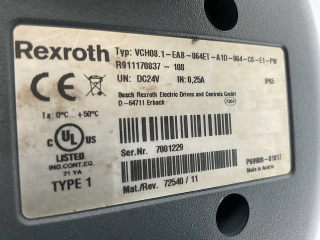Rexroth indra control vch 08 bedieningspaneel industriële robot - afbeelding 4 van  4