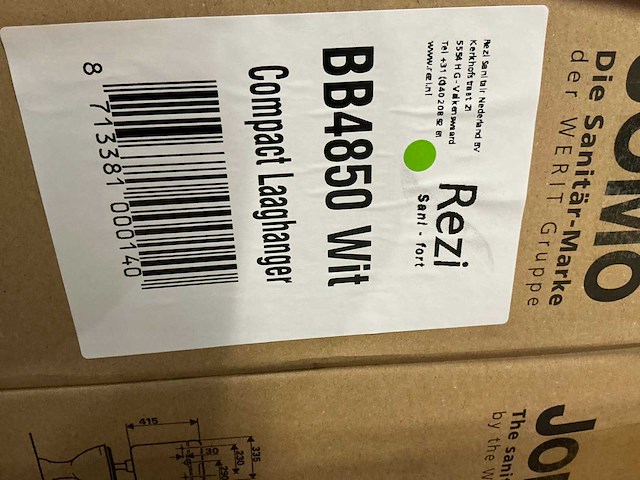 Rezi bb4850 laaghangend reservoir compact (4x) - afbeelding 2 van  3