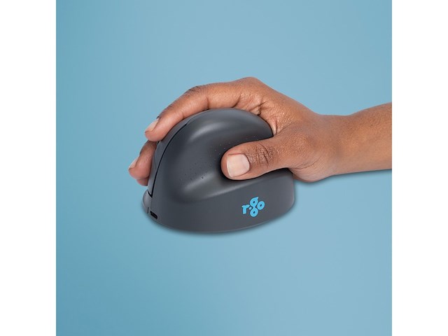 Rgo he basic ergonomische muis bluetooth zwart - afbeelding 3 van  4