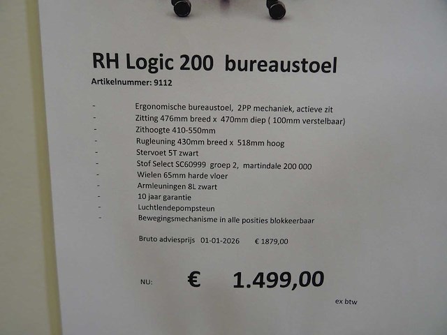 Rh - logic 200 - bureaustoel - afbeelding 3 van  3