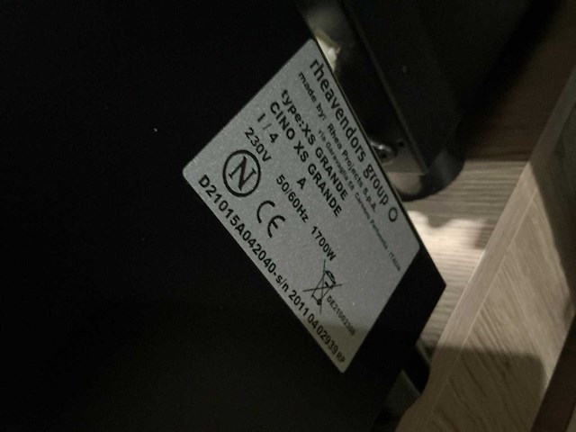 Rheavendors xs grande cino koffiemachine - afbeelding 7 van  7