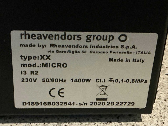 Rheavendors xx micro koffiemachine - afbeelding 6 van  6