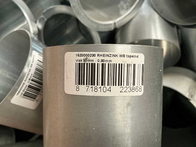 Rheinzink vlak tapeind 80mm - afbeelding 8 van  8
