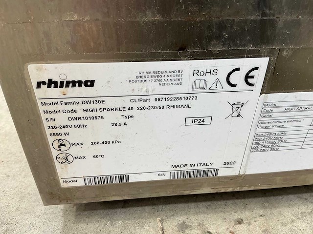 Rhima - dw130e - glazenvaatwasmachine - 2022 - afbeelding 7 van  7