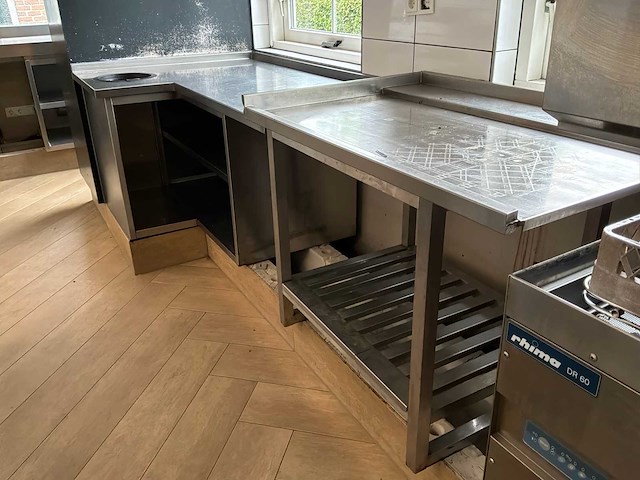 Rhima dr60 professionele spoelkeuken met rvs werkbanken - afbeelding 6 van  24